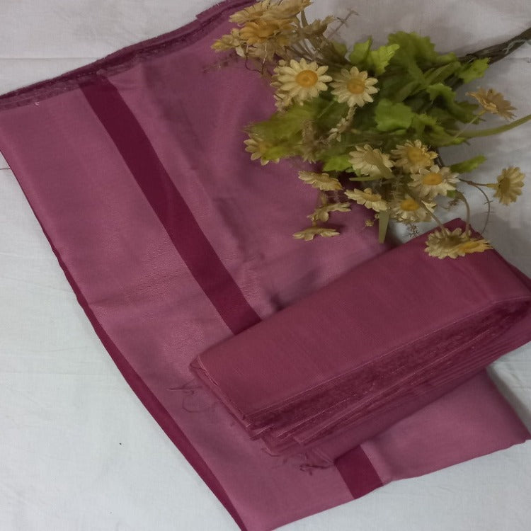 Dark Pink  Unstitched pure cotton lawn  dress material weddingwear